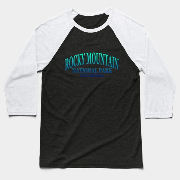 Rocky Mountain National Park, Colorado Baseball T-Shirt by Naves